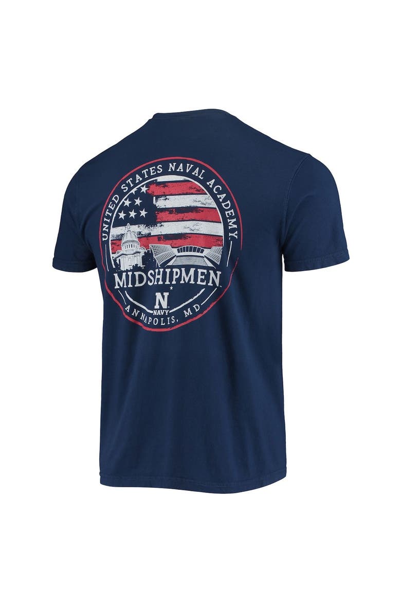 Men's Navy Navy Midshipmen Campus Americana T-Shirt, Alternate, color, Navy