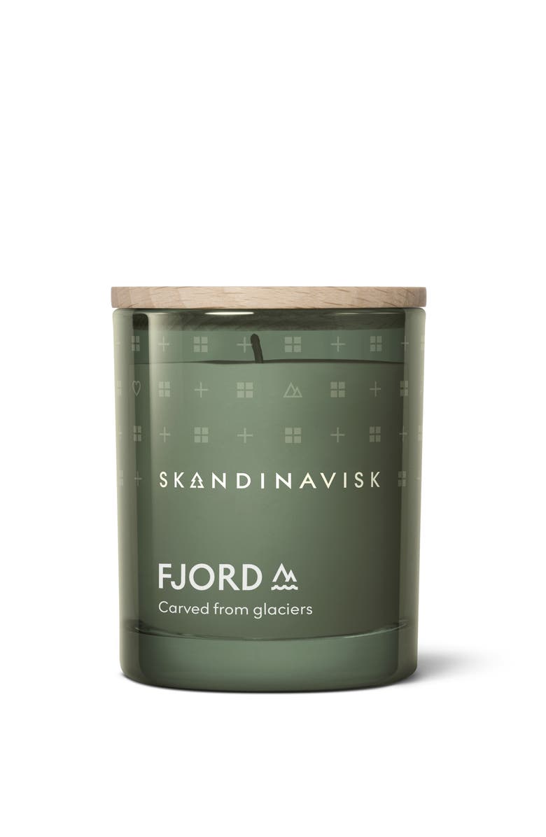 SKANDINAVISK FJORD Scented Candle 65g, Alternate, color, Green
