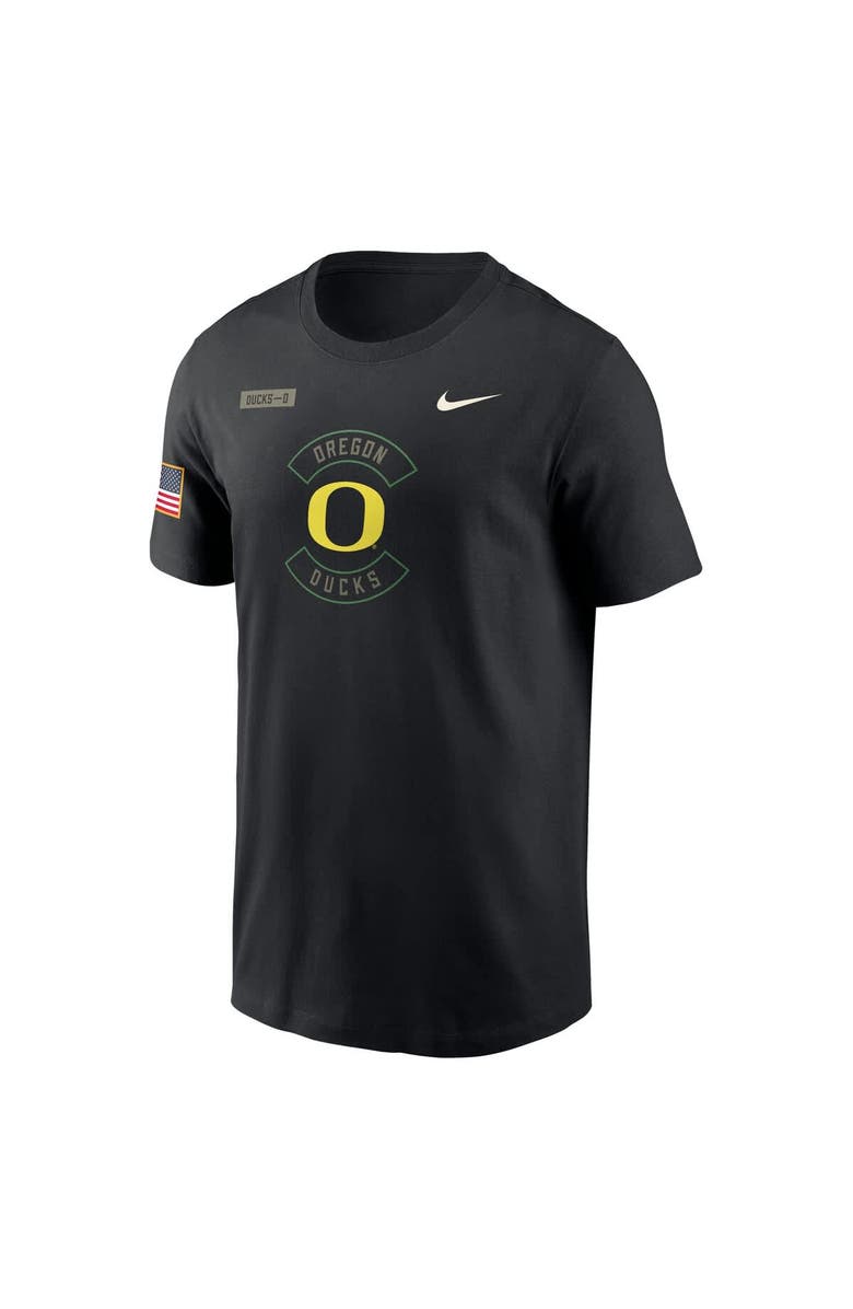 Nike Men's Nike Black Oregon Ducks 2025 Military Appreciation Performance T-Shirt, Alternate, color, Black