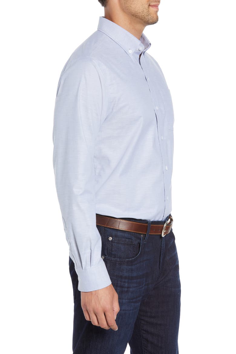 Cotton Blend Oxford Shirt, Alternate, color, FRENCH BLUE