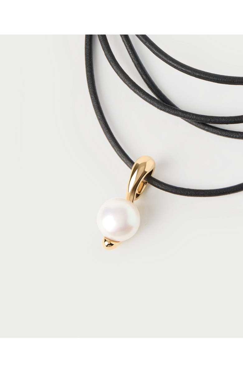 PDPAOLA La Perla Essential Pendant Necklace, Alternate, color, Brass
