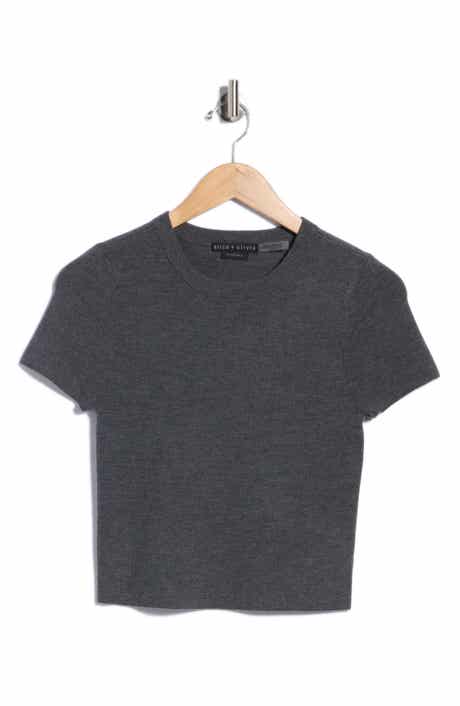 Ciara Short Sleeve Stretch Wool Sweater