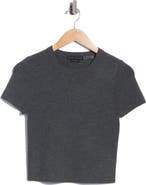 ALICE + OLIVIA Ciara Short Sleeve Stretch Wool Sweater