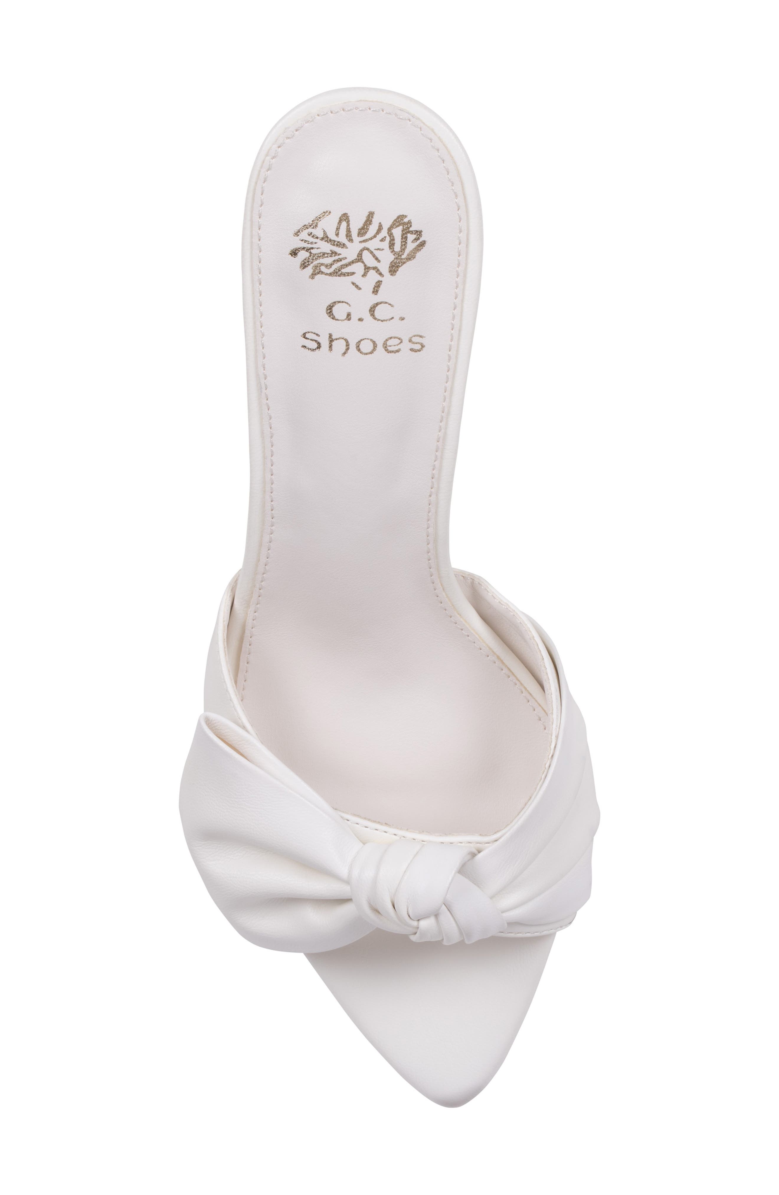Carmen Bow Slide Sandal, Alternate, color, WHITE