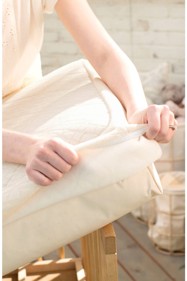 Ultra Breathable Crib Mattress Cover, Alternate, color, NATURAL