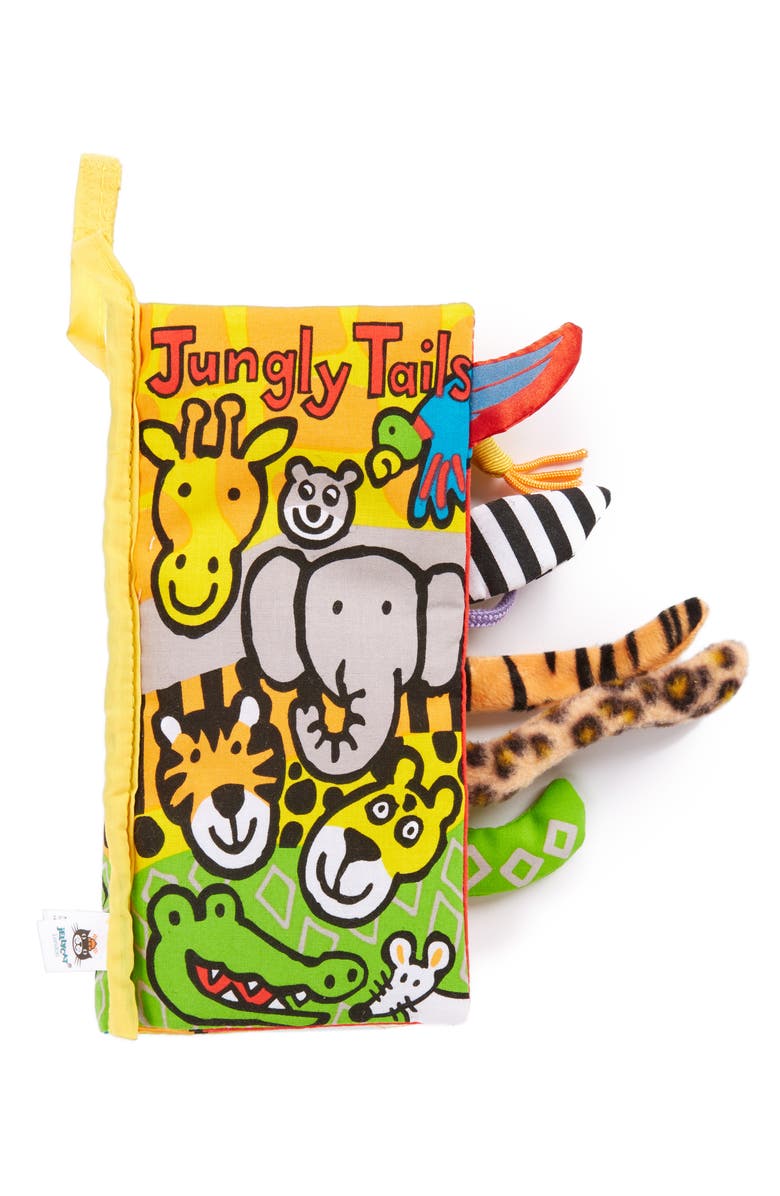 Jellycat Jungly Tails Cloth Book, Main, color, Multi