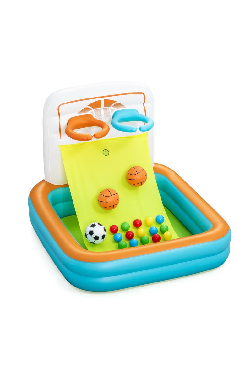 Kick N Swish  3 In 1 Inflatable Sports Activity Center, Alternate, color, Multicolored