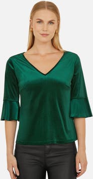 Yumi Fluted Sleeve Relaxed Fit Top