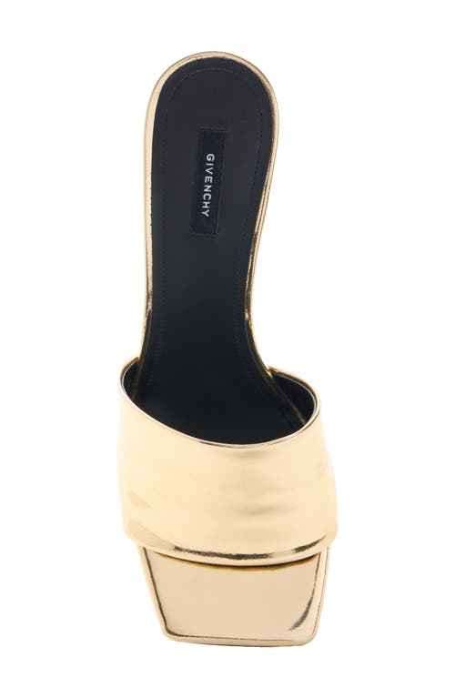 Givenchy Logo Heel Sandal In Gold