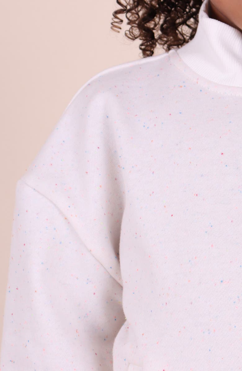 TINY TRIBE Kids' Half Zip Pullover, Alternate, color, Ecru