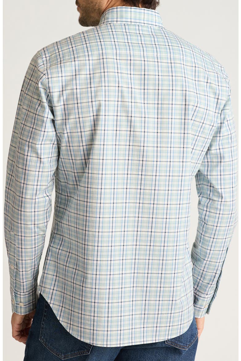 Everyday Plaid Cotton Stretch Flannel Button-Down Shirt, Alternate, color, ALMERIA PLAID
