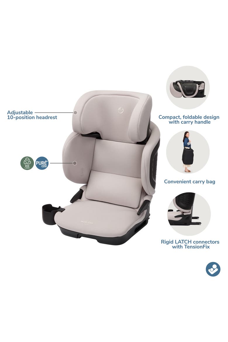 Tanza Folding Belt Positioned Booster Car Seat, Alternate, color, SEA DRIFT