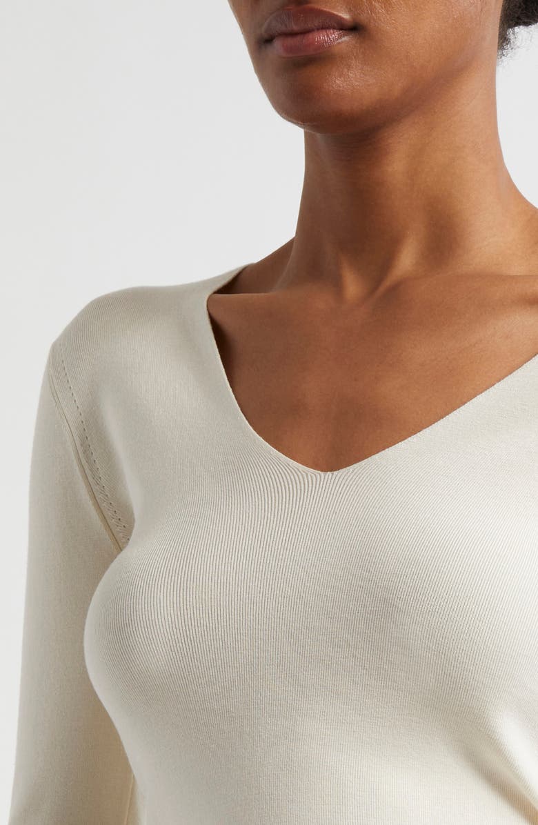 Reiss Atelier Maeve Silk Blend V-Neck Sweater, Alternate, color, 