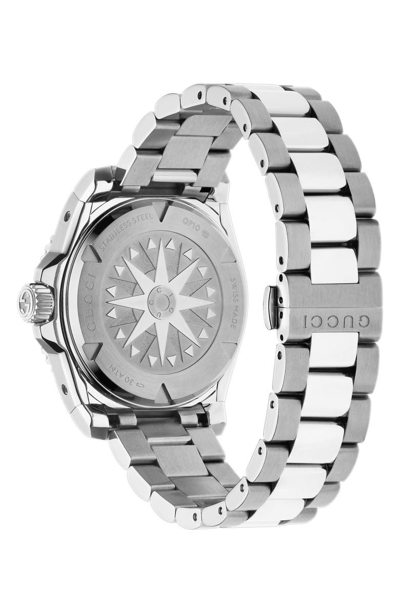 Gucci Dive Bracelet Watch, 40mm, Alternate, color, Silver