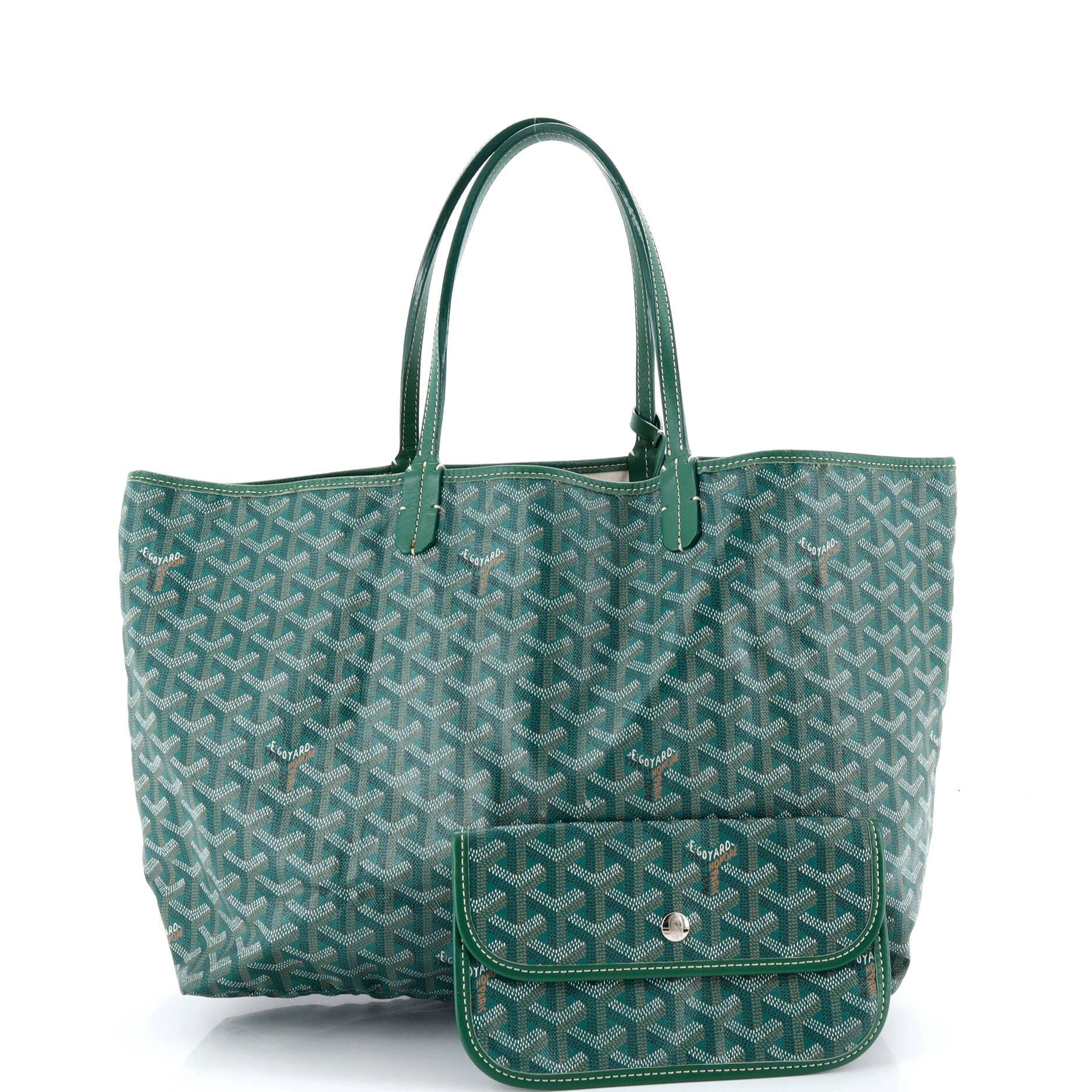 Pre-Owned Goyard Saint Louis Tote Coated Canvas PM, Alternate, color, Green