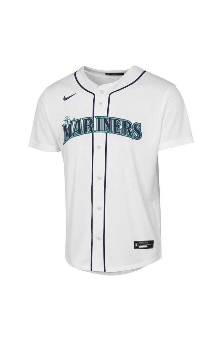 Nike Youth Nike Josh Naylor White Seattle Mariners Baseline Jersey, Alternate, color, White