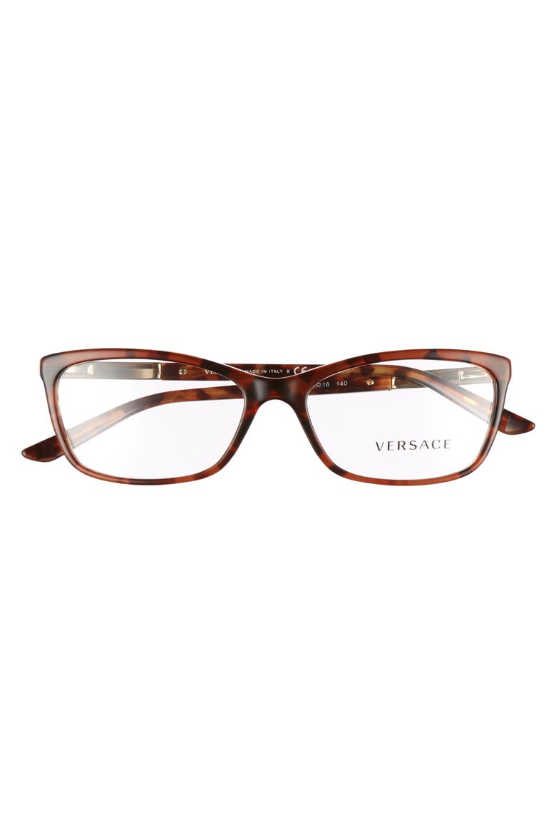 54mm Butterfly optical glasses, Alternate, color, AMBER HAVANA
