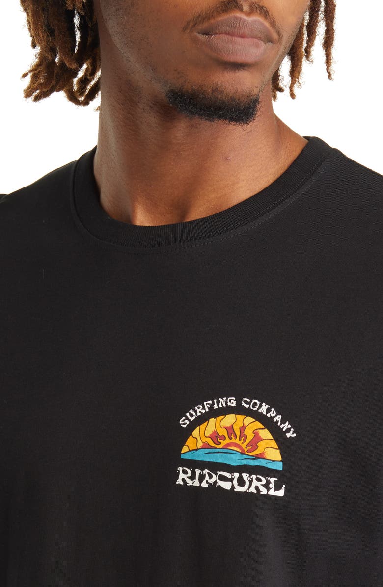 Rip Curl Rays & Hazed Cotton Graphic Tee, Alternate, color,