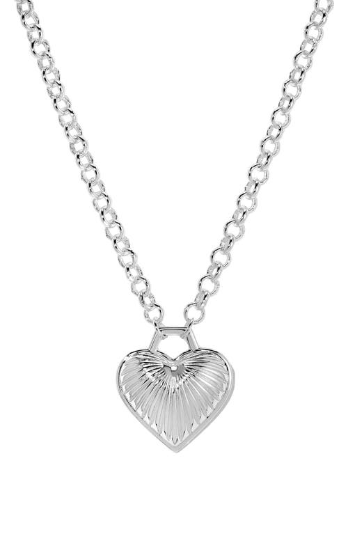 Miranda Frye Juliet Heart Pendant Necklace In Silver