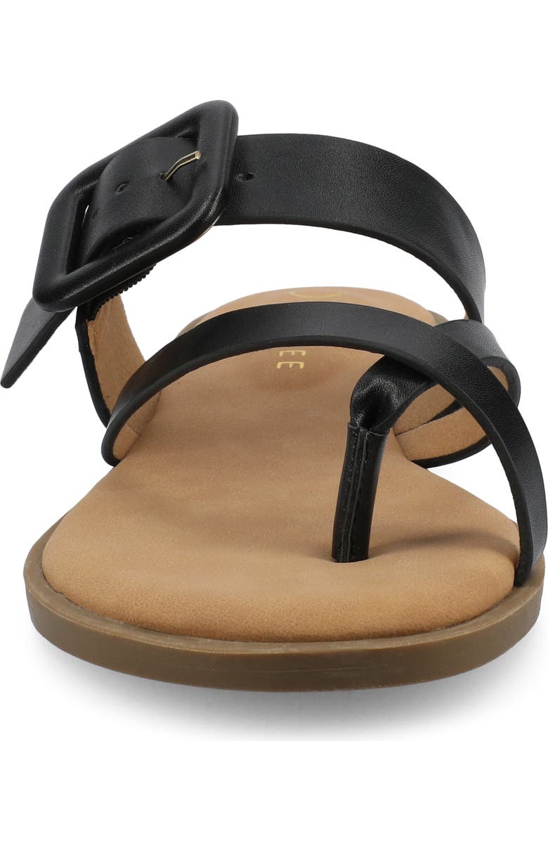 Journee Collection Layra Sandal, Alternate, color, Black Layra