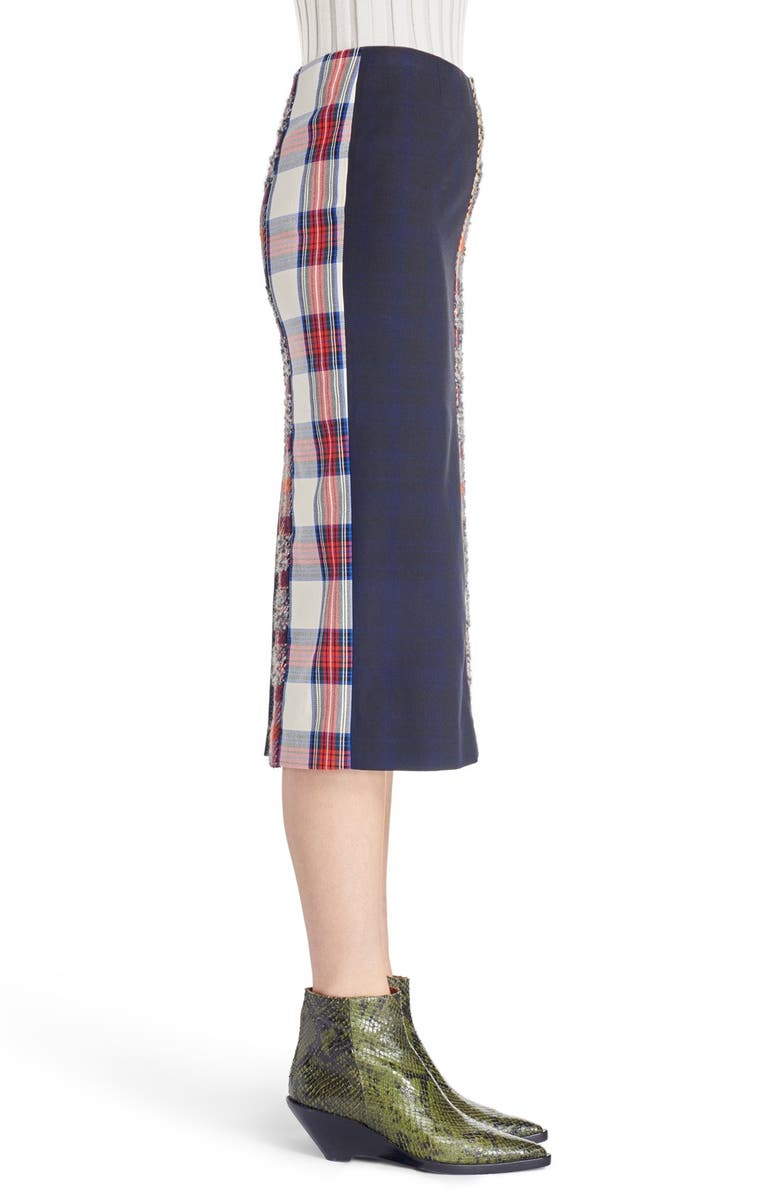 Acne Studios Polina Pieced Midi Skirt, Alternate, color,