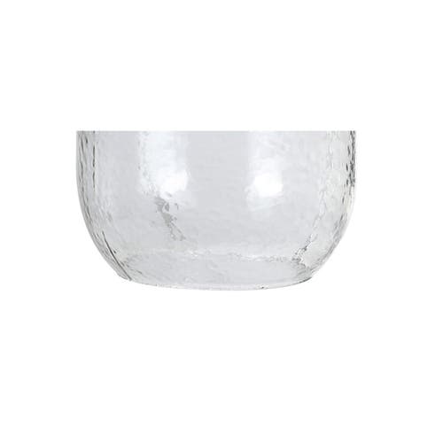 Jonathan Y Stevens 25.5" Glass Led Table Lamp In Gold/clear