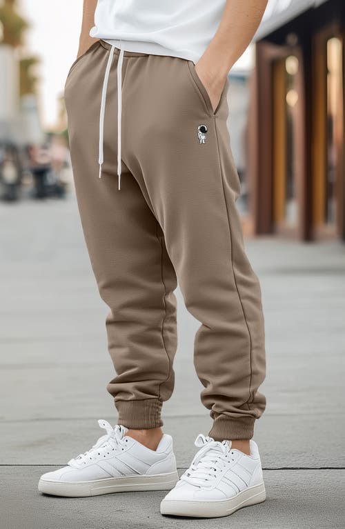 Dalix Astronaut Jogger Sweatpant In Tan