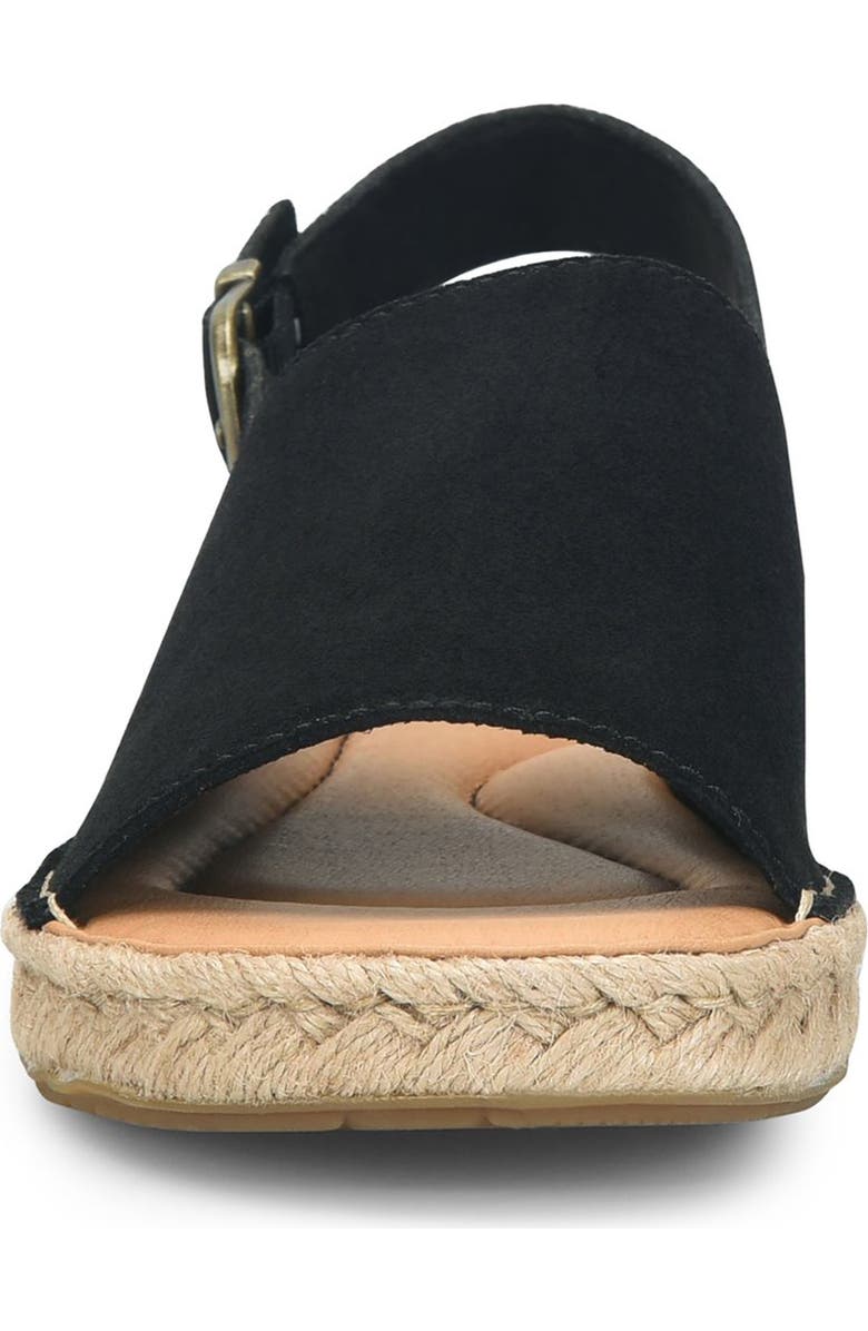 Børn Akela Slingback Espadrille Sandal, Alternate, color, Black Suede