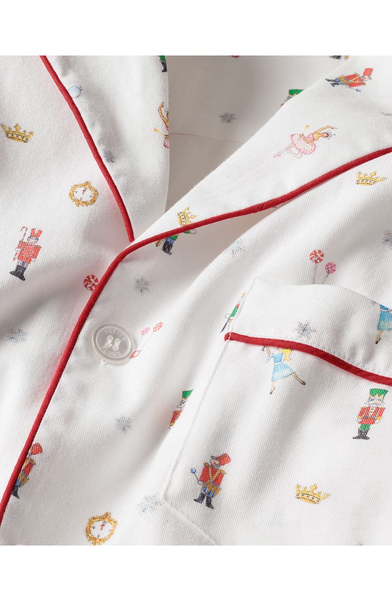 Petite Plume A Night at the Nutcracker Piped Cotton Pajamas, Alternate, color, 