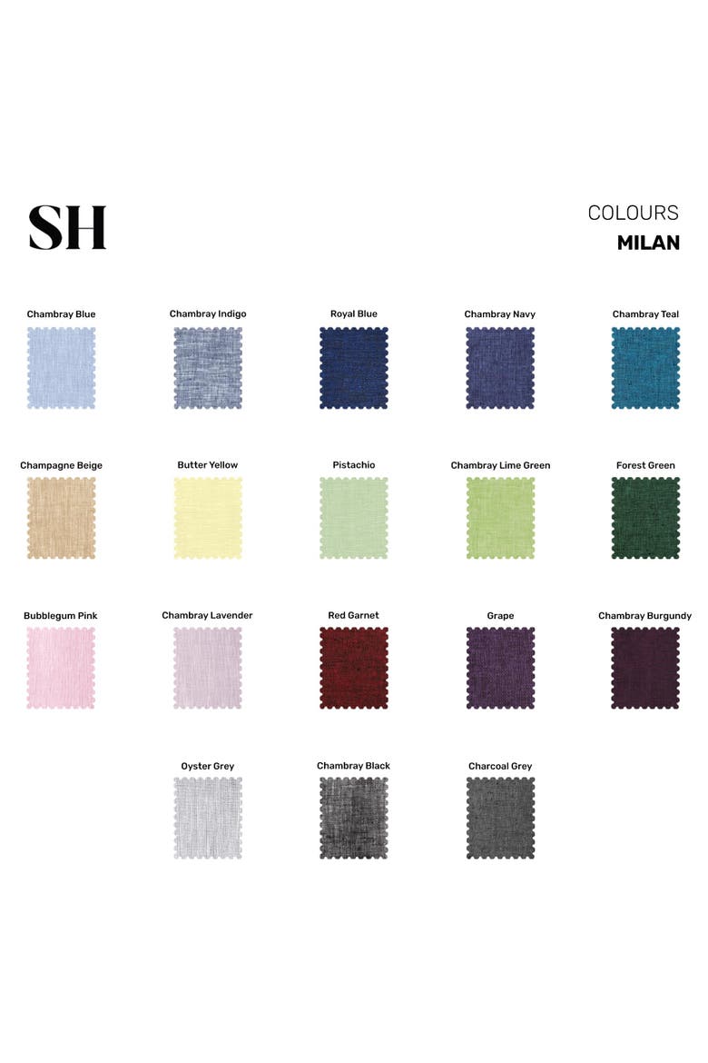 Linen Dinner Napkins Set of 4, 20 x 20" - Milan, Alternate, color, Royal Blue