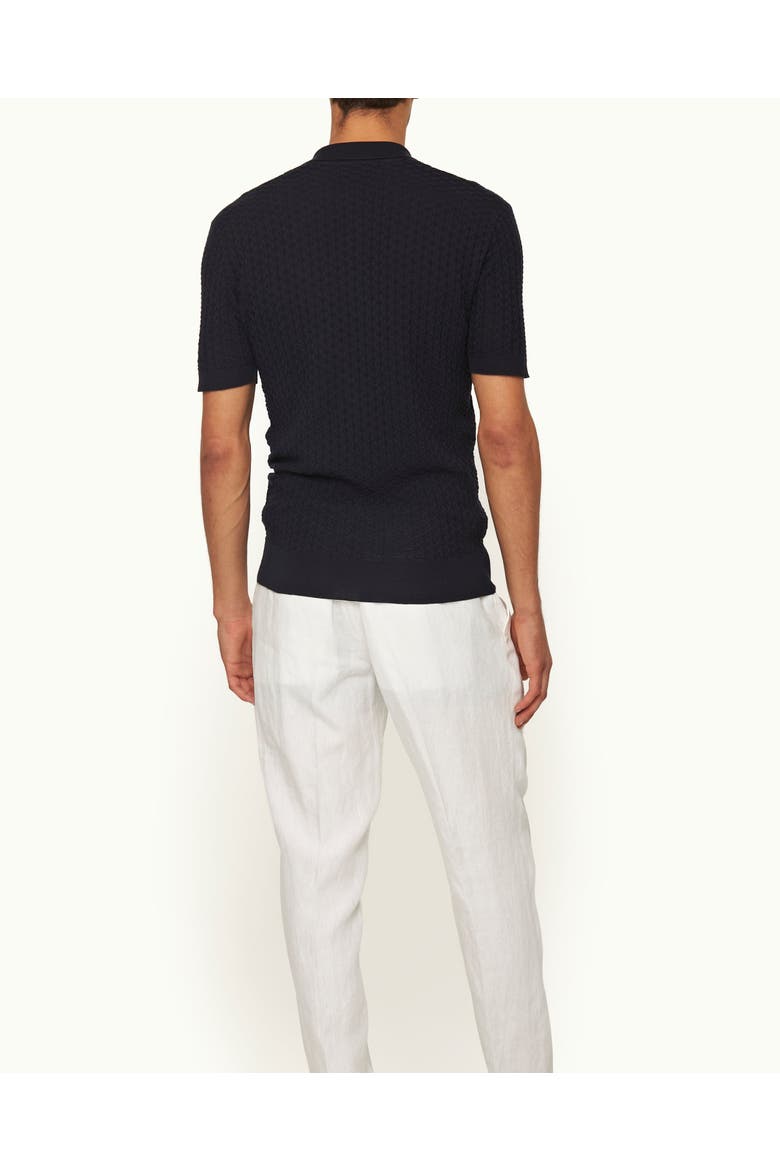 Burnham Silk Tailored-Fit Polo Shirt, Alternate, color, NIGHT IRIS