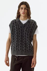 H&M Relaxed Fit Cotton Sweater Vest