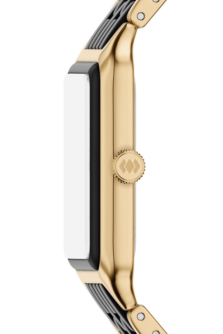 Raquel White Ceramic Bracelet Watch, 26mm, Alternate, color, BLACK