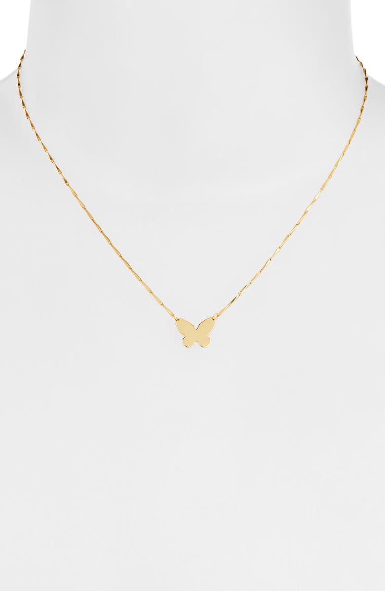 Argento Vivo Sterling Silver Butterfly Pendant Necklace, Alternate, color,