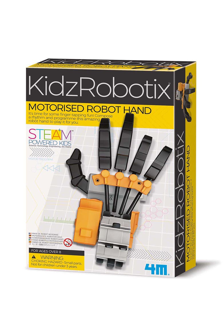 KidzRobotix, Motorized Robot Hand DIY Building Science Kit, Kids 8+, Main, color, Multicolored