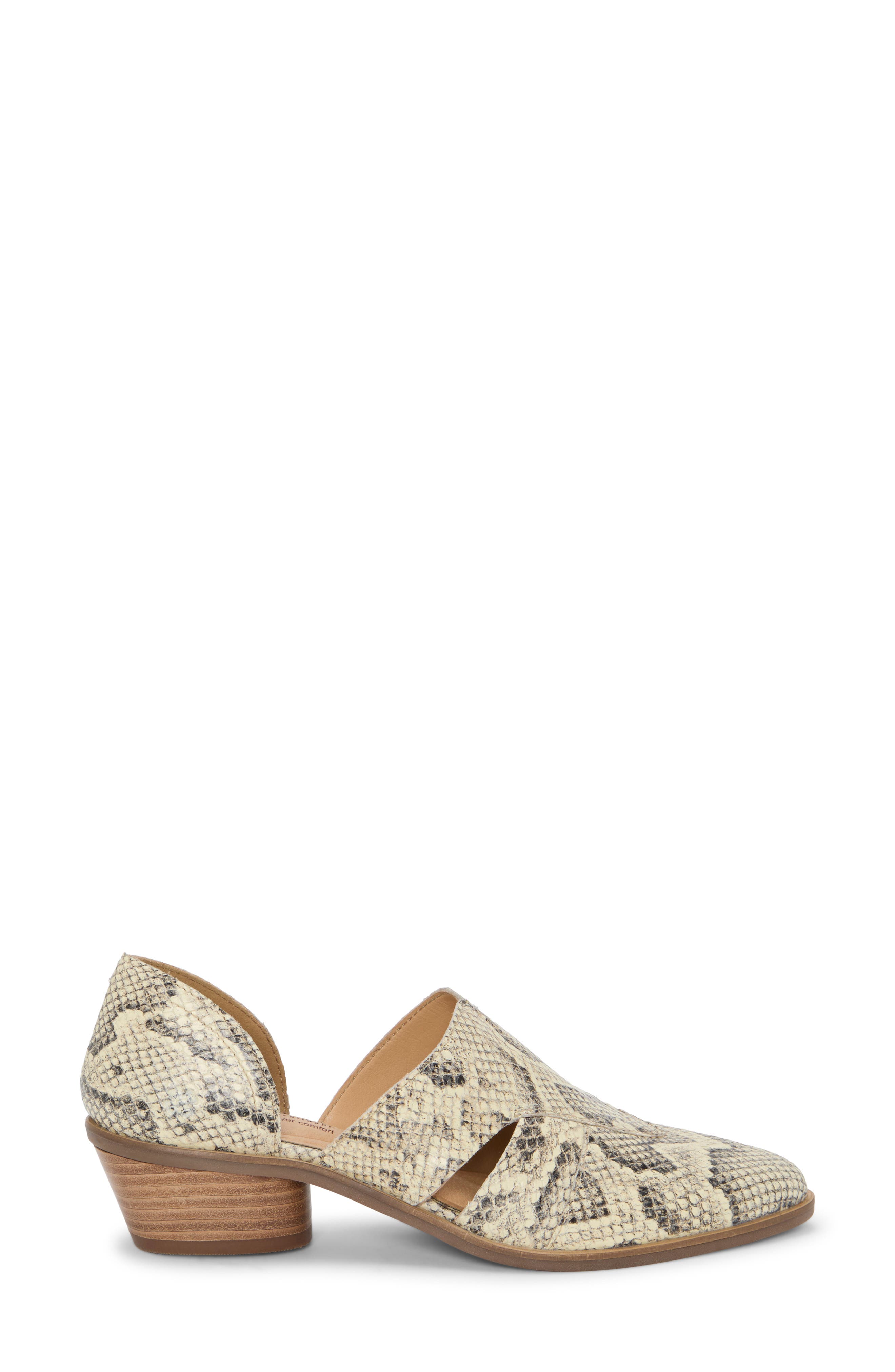 Lucky Brand Minnsy d'Orsay Pump, Alternate, color, Natural Embossed