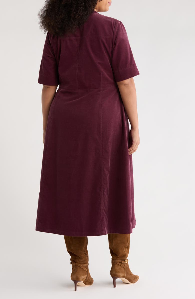 Seasalt Cornwall Wightwick Organic Cotton Denim Midi Dress, Alternate, color, Dark Hellebore