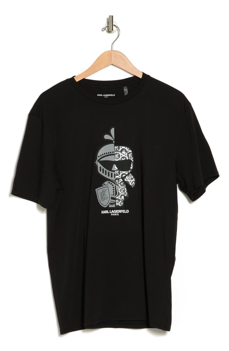 KARL LAGERFELD PARIS Split Personality Graphic T-Shirt, Alternate, color, 