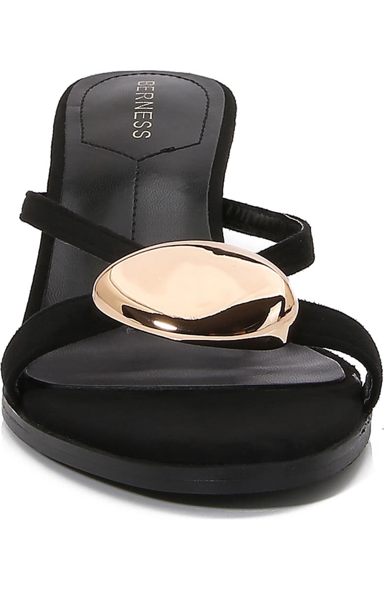 BERNESS Royalty Kitten Heel Sandal, Alternate, color, Black