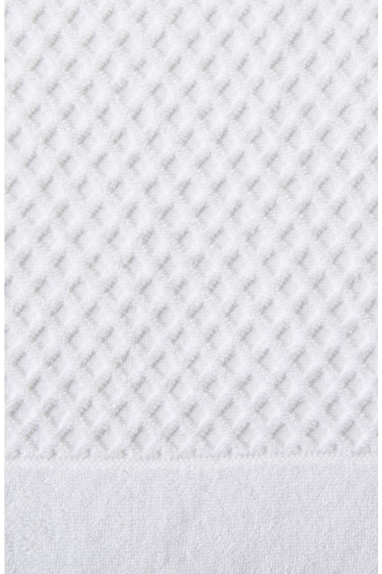 Diamond Waffle Texture 6-Piece Towel Set, Alternate, color, OPTIC WHITE