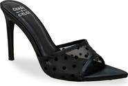 CHASE AND CHLOE Polka Dot Mesh Slide Sandal