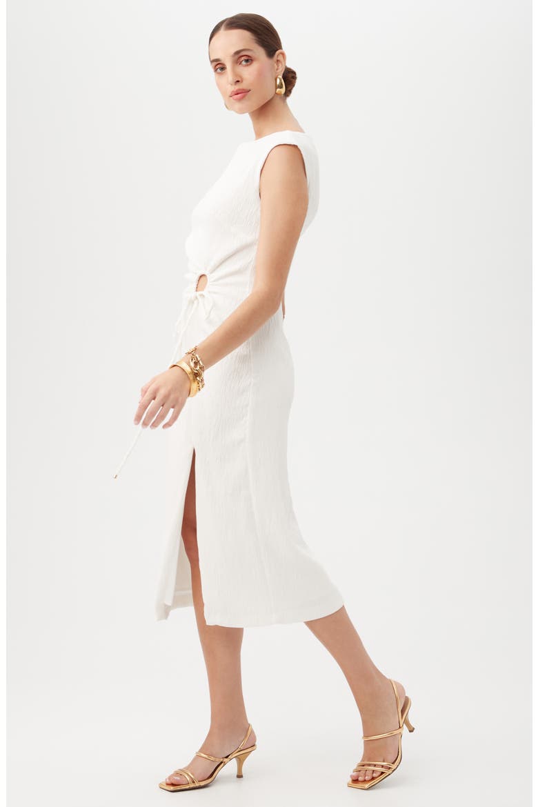 Evelyn 2 Sheath Midi Dress, Alternate, color, WHITEWASH