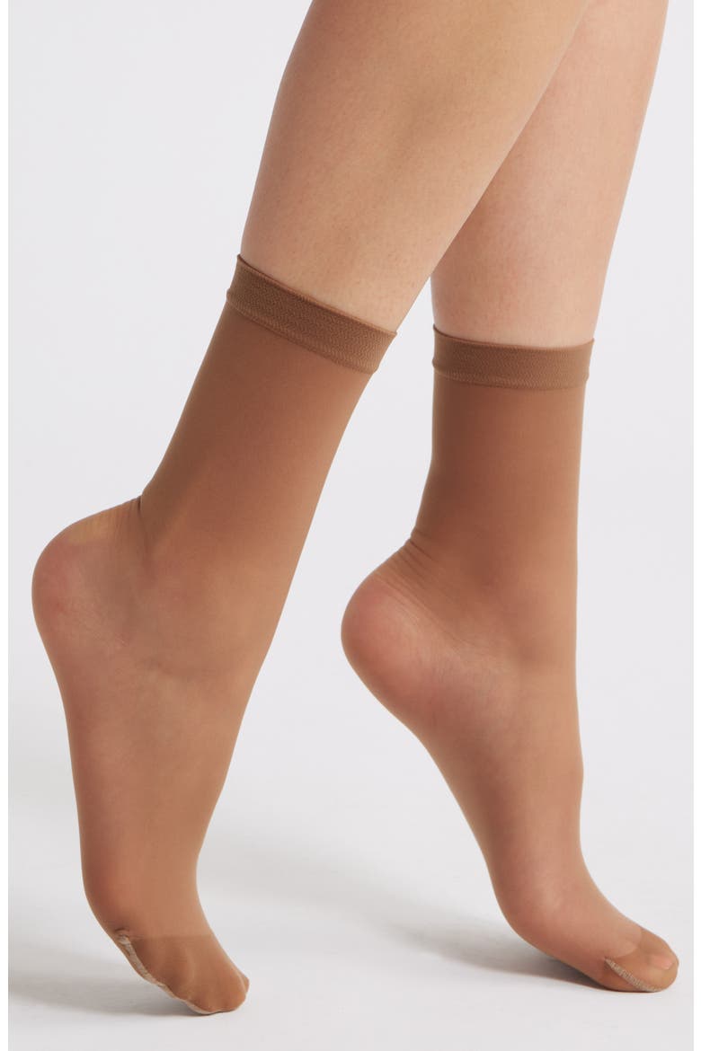 Invisible Crew Socks, Main, color, MILK CHOCOLATE