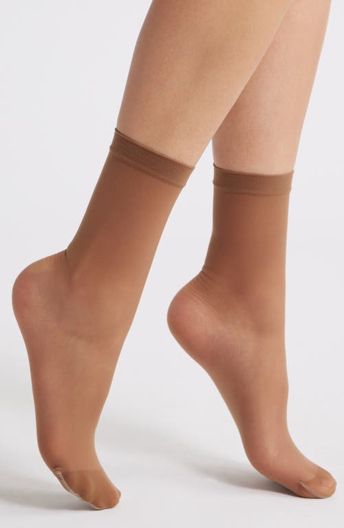 ITEM m6 Invisible Crew Socks in Milk Chocolate  product