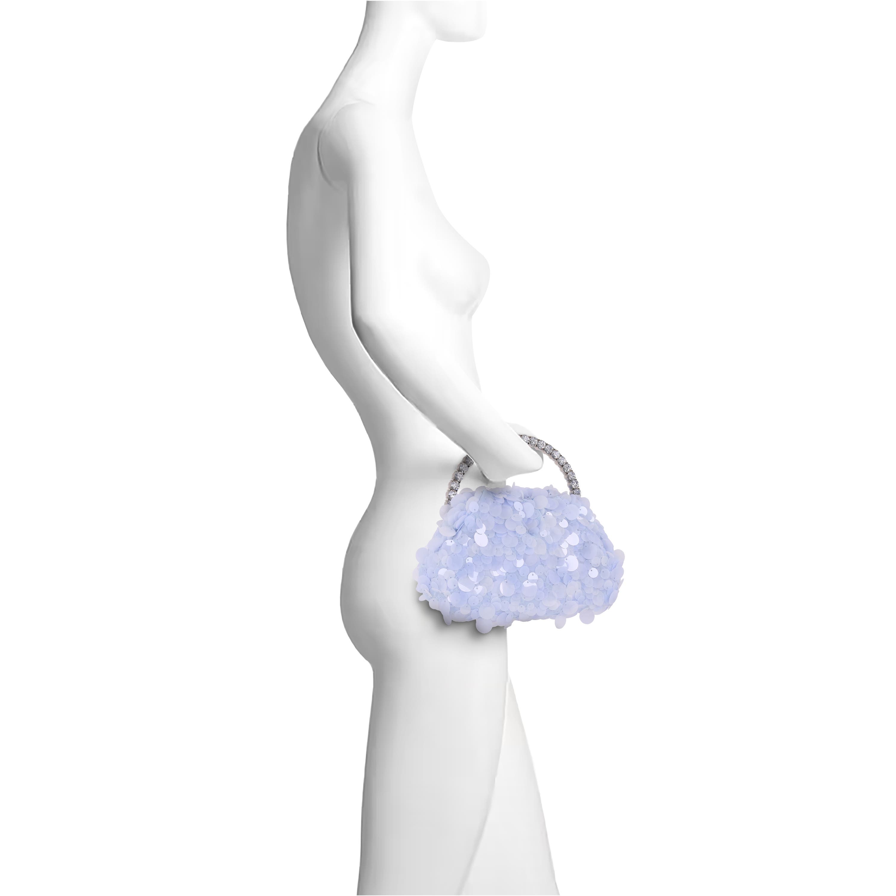 Noa Mix Sequin Pouch Clutch, Alternate, color, Blue