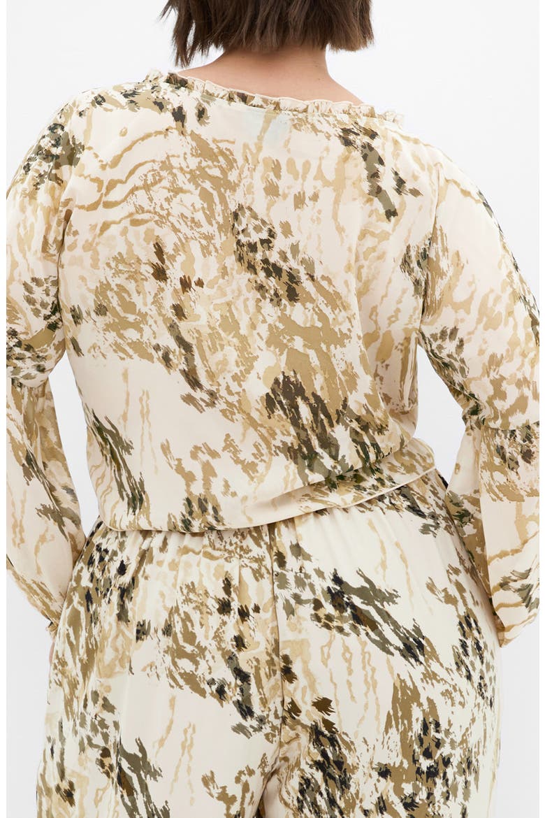 Corina Tie Front Top, Alternate, color, SKIN