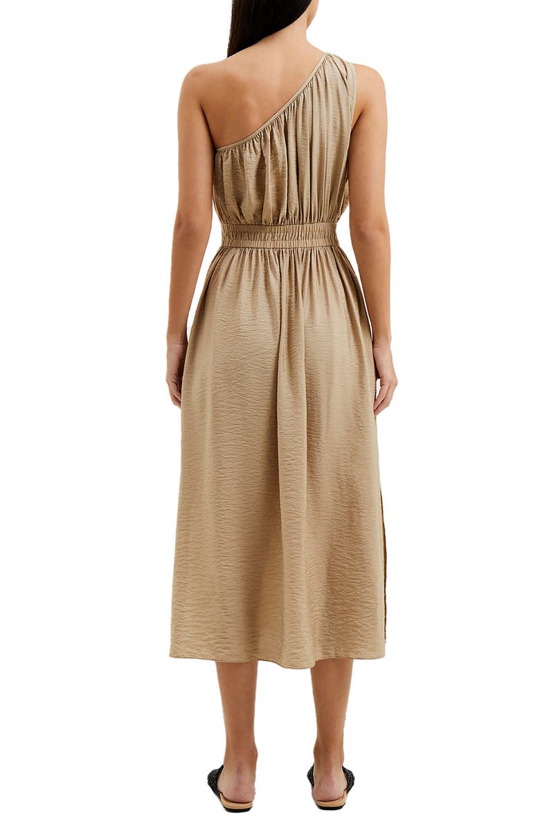 French Connection Faron One-Shoulder Crinkle Dress, Alternate, color, 