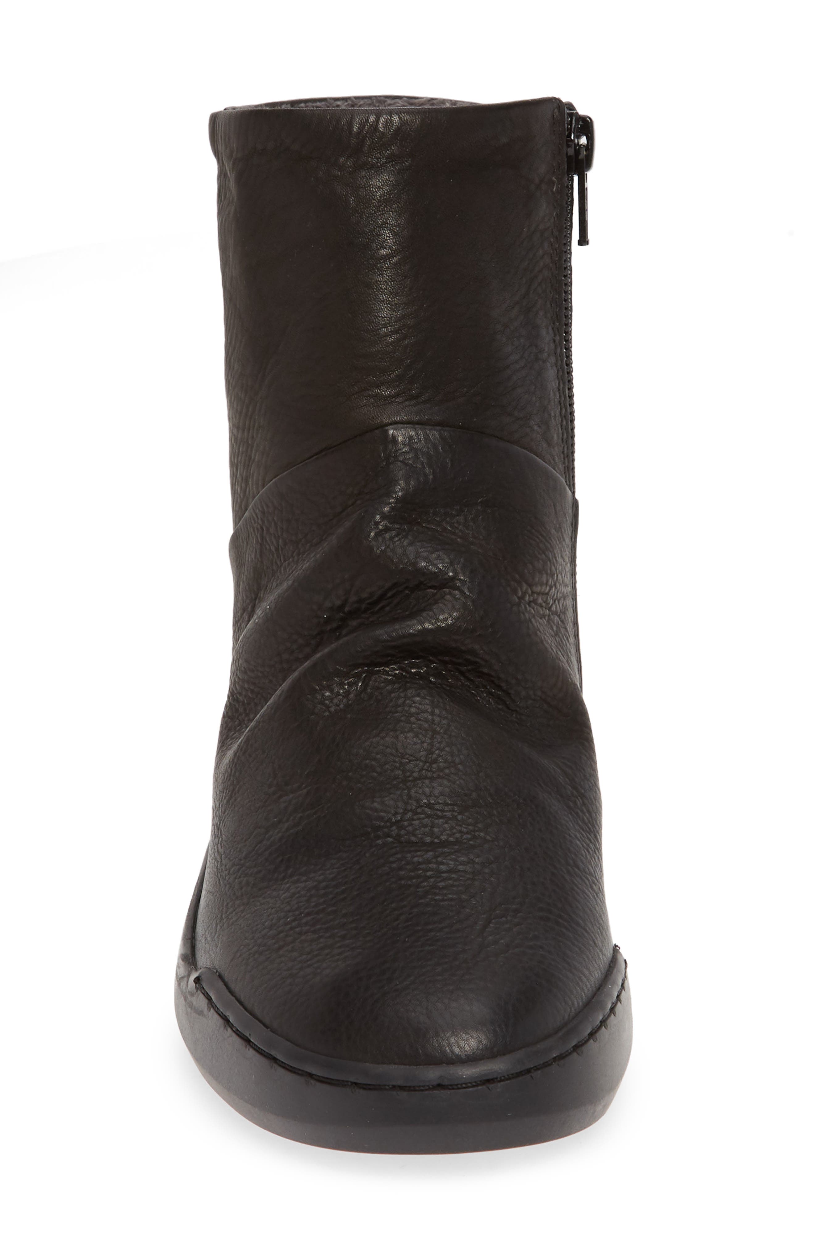 Softinos by Fly London Bler Bootie, Alternate, color, Black Leather