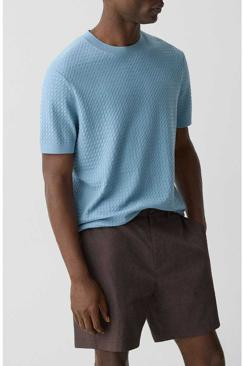 Damian Tactile Crewneck T-Shirt, Alternate, color, RAINSTORM