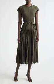 Jason Wu Collection Pleated Chiffon Midi Dress